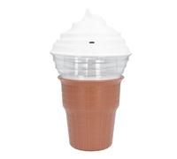 Denash Mini Sorbetière électrique, capacité 450 Ml pour Glaces Maison, Sorbet, Yaourt, Marron, Pratique et Peu Encombrante pour Cuisine à Espace limité