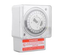 Denash Minuterie Mécanique, Minuterie Industrielle de Cycle de 24 Heures avec Intervalle de 15 Minutes, Interrupteur Horaire 16A pour la Domotique de Sous-station