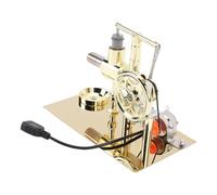 Denash Modèle de Moteur Stirling avec Lumière LED pour Jouet éducatif de Bureau, Cylindre et Piston de Construction en Alliage de Zinc, pour Les Amateurs de Sciences, 1 Kit