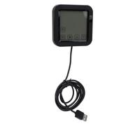 Denash Modes de Thermomètre Wi -Fi Modes Réglables Home Conception de sécurité Home Utilisez le Compteur d'humidité de Température Intelligente pour Plusieurs Scénarios ABS Noirs