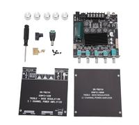 Denash Module Amplificateur 2.1 Canaux, Carte D'ampli de Puissance TPA3116D2 avec Sortie Caisson de Basses 2x50 W 100 W, Entrée 5.1 AUX USB, pour Système Audio Stéréo Domestique