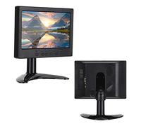 Denash Moniteur PC, Résolution 1024x600, écran Portable 1080P, pour Entrée/VGA/AV avec Support (Prise UE 100 à 240V)