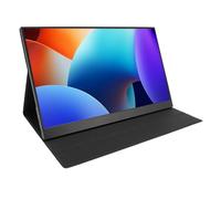 Denash Moniteur Portable, 15,6 Pouces USB C HDMI, Moniteur de Jeu avec Couvercle, Moniteur Externe de Voyage pour Ordinateur Portable, PC, Téléphone