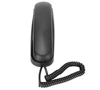 Denash Mur du Bureau de Maison - Téléphone de Singe monté pour la Maison de Bureau, Téléphone Fixe Noir avec Le Dernier Numéro Redial