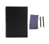 Denash Note de Carnet en Spirale Intelligent Réutilisable 180x255 Mm, 30 Feuilles, Pages de Ligne et Points, Reliure en Spirale Latérale, Couverture de L'épreuve de L'eau, Support
