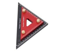 Denash Outil de Haute Précision de la Règle D'alliage D'aluminium Multifonctionnel du Double, Brouillon Architectural, Menuiserie, 4x4in et 6x6in