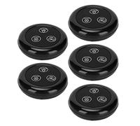 Denash Pager de Soignant sans Fil Bleu Profond Appelez le Bouton de Panique de la Cloche de Porte étanche pour le Restaurant de la 5pcs