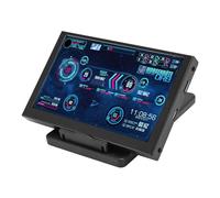 Denash Panneau de Capteur PC 5 -inch Monitor de Température, Visualisation de L'éditeur de Sujets Visuels, Compréhension de L'état de L'hôte en Temps Réel, Idéal pour Les Lecteurs PC