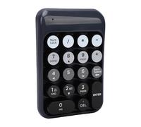 Denash Pavé Numérique sans Fil, 18 Touches Double Mode 2,4 G et pavé Numérique Bluetooth, Touches à Points Concaves avec Faible Consommation Intelligente pour Le Bureau à Domicile (Black)