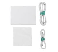 Denash Pavé Tactile USB Filaire, Grand Trackpad Mince en Alliage D'aluminium de 5,4 Pouces avec Gestes Multi-Touch et Touches Physiques, pour Ordinateur de Bureau 11 10 OS X (White)
