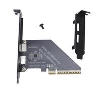 Denash PCIE 4.0 X8 à L'adaptateur Externe de la Carte OcuLink Améliorez la fonctionnalité PC avec SFF 8611, Connexion pour NVME SSD GPU EGPU, Solution de Plug et de Lecture Simple pour