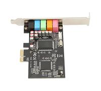 Denash PCIe 5.1 Sound Carte Premium 6 Channel Surround Sound for Crystal Clear Music Representation, PCIe 5.1 Carte 6 Channel Surround-Replacement 24 Bit 48 KHz Cards Son Internes avec Port PCI