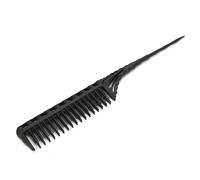 Denash Peigne Coiffant à Trois Rangées pour une Coiffure Effort - Matériau PP Antistatique - 21,7 Cm - 1 Pièce (BLACK)