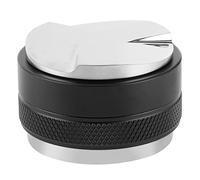 Denash Pilon à café à Double Tête, Marteau à Poudre Durable avec Base Plate/inclinable à 3 Angles pour la Maison/bureau/travail, 53 Mm, Noir (58MM)