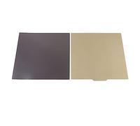 Denash Plaque de Construction Flexible, Plaque en Acier pour une Installation Douce à Haute Résistance Easy PEI Lisse Satin Détachable 370x370 Mm pour l'imprimante 3D Ender 5 Plus