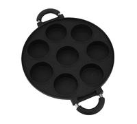 Denash Poêle à œufs, Poêle à Steak Antiadhésive à 8 Trous pour le Camping de Voyage, à œufs au Plat Multifonctionnelle avec Conception de Plaque Chauffante pour l'intérieur et l'extérieur