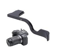 Denash Poignée de Pouce en Alliage D'aluminium, Support de Doigt Ergonomique avec Couvercle de Chaussure Chaude pour Le Remplacement de L'appareil Photo EOSR7 EOSR50 (Black)