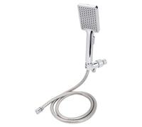 Denash Pommeau de Douche à Main Haute Pression, 2 Modes de Pulvérisation, Buse de Douche Portable avec Technologie D'injection D'air et Matériau ABS chromé, pour le Bain à Domicile,