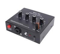 Denash Préampe Micro équilibré, Préampli Phantom Power XLR 48 V avec Gain de 10-60 DB et Entrée de 3 Canaux, Grade de Studio pour le Condenseur, Micros Dynamique