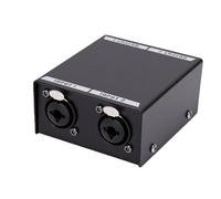 Denash Préampli Micro 2 Canaux, Gain Propre de 25dB pour Podcast en Direct | Préamplificateur de Microphone Dynamique, Réduction du Bruit de Ligne, Entrée XLR et 6,35 Mm, pour Studio D'enregistrement,