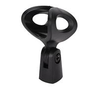 Denash Prise en Charge du Support/Support de Microphone Universel Durable avec Adaptateur de Vis en Cuivre pour Maintenir Fermement les Microphones sans Fil, ABS + Matériau Métallique, Noir