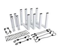 Denash Racker Rack Rack Servid Aluminium Alliage pour la Charge de 200 LB du Mur Intérieur Extérieur et Latéral, 4 Matchs pour la Plupart des Bandes-annonces Fermées et Quelques-UNS Ouverts