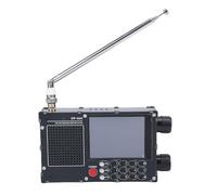 Denash Radio à Bande Complète FM LW MW SW Radio à Ondes Courtes avec Algorithmes Avancés, Affichage RDS, Clavier Numérique, Batterie Puissante, Grande Chambre D'enceintes et (Black)