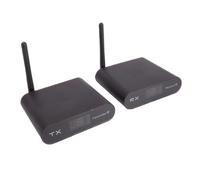 Denash Récepteur émetteur AV sans Fil 5,8 GHz, Système de Transfert Vidéo sans Fil à 8 Canaux Longue Portée de 500 M avec Récepteur émetteur, pour Caméra IPTV DVD DVR (Prise UE)