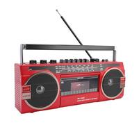 Denash Retro Cassette Tape Tape Lecteur Enregistreur avec AM FM SW Radio, Haut-Parleur Bluetooth, Enregistrement USB pour Cassette to MP3 Conversion (Prise UE)