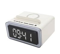 Denash Réveil de Charge Fil avec Haut-Parleur, Lumière de Nuit à LED, Machine au Son Blanc, Réveil D'alarme Numérique pour Chambre à Coucher, pour Chambre à Coucher