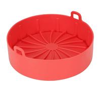 Denash Revêtement D'autocuiseur, Gril en Silicone, Moule à Pain, Tapis à Gâteau, Marmite à Air pour une Cuisson Pratique dans un Accessoire de Cuisine (rouge)