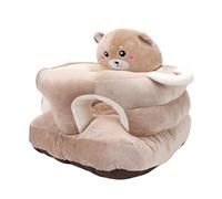 Denash Siège bébé, Chaise de Sol en Peluche pour bébé, Animal de Dessin animé Mignon avec Support Arrière, canapé pour s'asseoir (Ourse)
