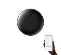 Denash Smart Bluetooth Tracker,Keys Finder Luggage Tracker Fonctionne avec Find My Device,Locator D'article avec Longe pour Les Bagages/Portefeuille/Sac à Dos etc. (Android) (Black)