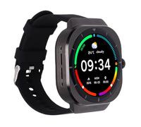 Denash Smart Watch avec écouteurs, 1,46 "Bluetooth Fitness Tracker, 100 Modes Sportifs, Contrôle des Gestes pour la Course/Yoga (Black)