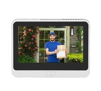 Denash Sonnette Vidéo 1080P, Visionneuse de Porte WiFi sans Fil avec écran Couleur de 4,3 Pouces avec Détection de Mouvement PIR, Batterie 5000 MAh, pour Maison, Appartement, Villa,