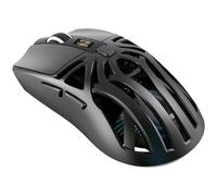 Denash Souris de Jeu sans Fil 10000DPI avec connectivité Filaire BT5.3 2.4G, Lumière 7 Couleurs, Programmable, Idéale pour, MacOS, (Black)