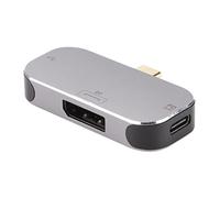 Denash Station de Couplage Multifonctionnelle 3 en 1 Type C Macho A 2 Type C USB - BUNC pour pour OS X Aluminium Alliage LETURE Alliage ALIMINUM Portable Aluminum Aluminium