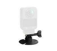 Denash Support de Casque Adhésif Flexible 2 Pièces, Support de Caméra d'action avec Interface de Filetage 1/4 et Adaptateur à Dégagement Rapide, pour Moto Snowboard Vélo Ski Kayak