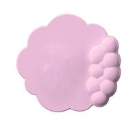 Denash Support du Joli Cloud Souris -pad Manuel avec Pas Mal Ci-dessous, Repos de Palmier Ergonomique, Mousse à Mémoire Confortable, Design Universel pour les Hommes et les Femmes (PINK)