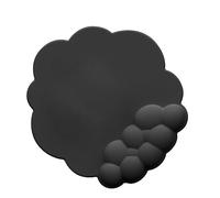 Denash Support du Joli Cloud Souris -pad Manuel avec Pas Mal Ci-dessous, Repos de Palmier Ergonomique, Mousse à Mémoire Confortable, Design Universel pour les Hommes et les Femmes (BLACK)