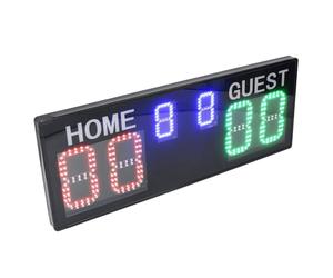 Denash Tableau de Bord électronique, Affichage LED Lumineux à 6 Chiffres 1-99, Gardien de Score Numérique avec Télécommande pour Volley-Ball, Basket-Ball, Football