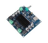 Denash TDA7498 100WX2 Power AMPLIFICER Band avec Un Ajustement de Volume Indépendant, adapté au Système de Cinéma Domestique, Taille Compacte