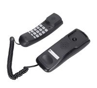 Denash Téléphone de la Maison Delgado du Mur Multifonction pour Le Dernier Numéro D'hôtel de Bureau pour Le Salon de la Chambre du Salon Abdominal Durable (Black)