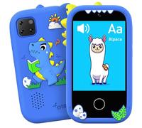 Denash Téléphone Intelligent pour Enfants à écran Tactile de 2,8 Pouces, Mémoire de 32 Go avec Appareil Photo de Jeux, Lecteur MP3 MP4, pour Garçons et Filles, Apprentissage éducatif et (Blue)