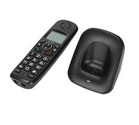Denash Téléphone Portable sans Câble Téléphone Cellulaire KX-160A sans Identification D'appel pour Une Utilisation à Domicile et au Bureau, Couleur Noire (Prise UE)