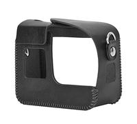 Denash Telesin PU Leather Vintage Protection pour la Couverture Permanente de Caméra de Sport avec Sangles Réglables pour Les Amateurs de Plein Air (Black)