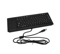 Denash Touches Ciseaux de Type X, Clavier USB à pavé Tactile IP68 Résistant à l'eau pour Un Usage Industriel, Mini Clavier Filaire avec Support HUB, Idéal pour Les Applications Marines