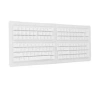 Denash Touches Thaïlandaises, 132 Touches de Clavier Personnalisées ABS OEM Hauteur Translucide DIY pour 61 62 64 68 84 87 104 108 Claviers Mécaniques (White)