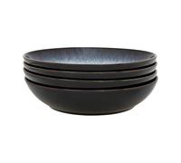 Denby Bol à pâtes Halo 22cm Lot de 4 Bleu-gris-noir