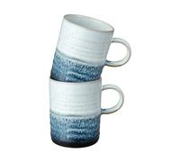 Denby Tasse Kiln Blue à bords striés lot de 2 41 cl